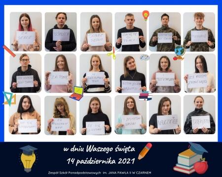 PRZYJMIJCIE NAJLEPSZE ŻYCZENIA ! SESJA ZDJĘCIOWA Z OKAZJI DNIA NAUCZYCIELA