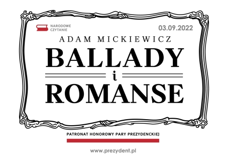 BALLADY I ROMANSE - NARODOWE CZYTANIE