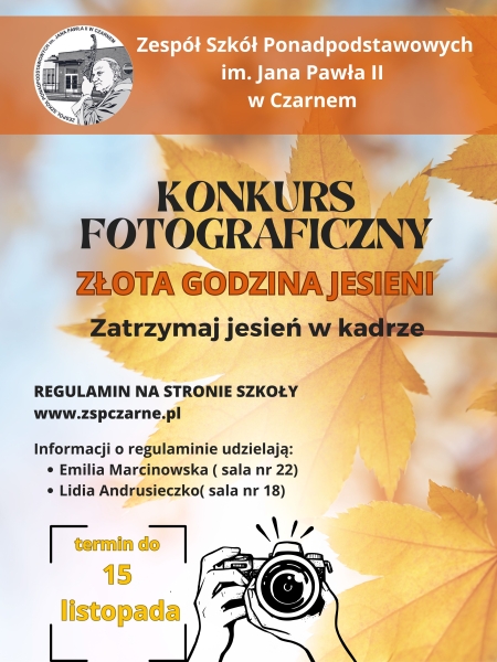 REGULAMIN KONKURSU FOTOGRAFICZNEGO