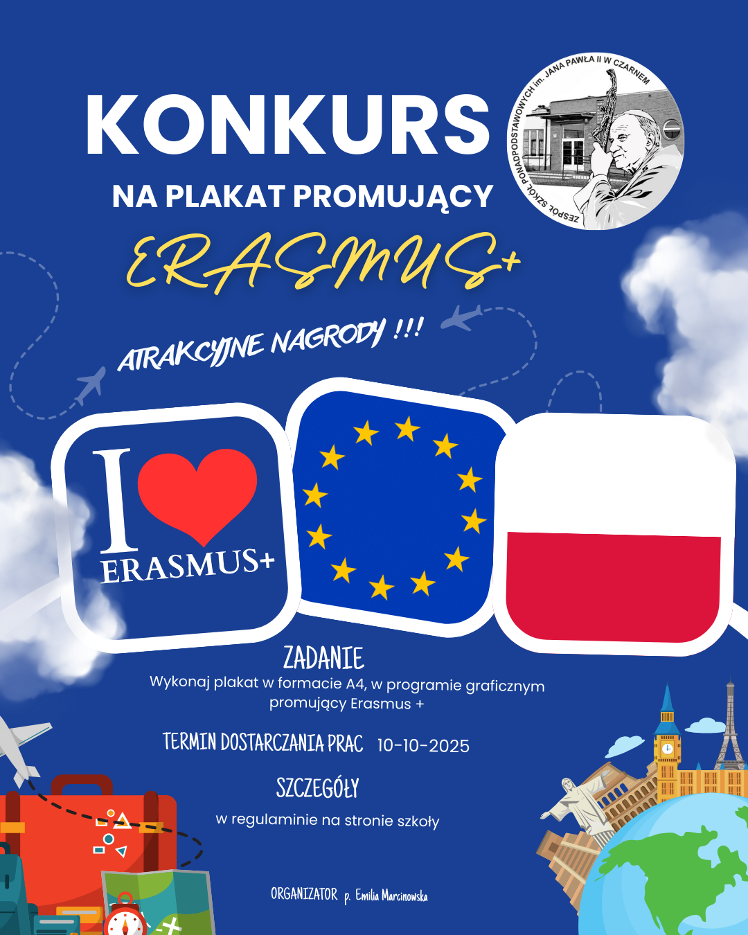 KONKURS NA PLAKAT PROMUJĄCY Erasmus+