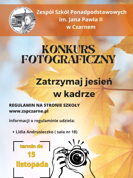 REGULAMIN KONKURSU FOTOGRAFICZNEGO