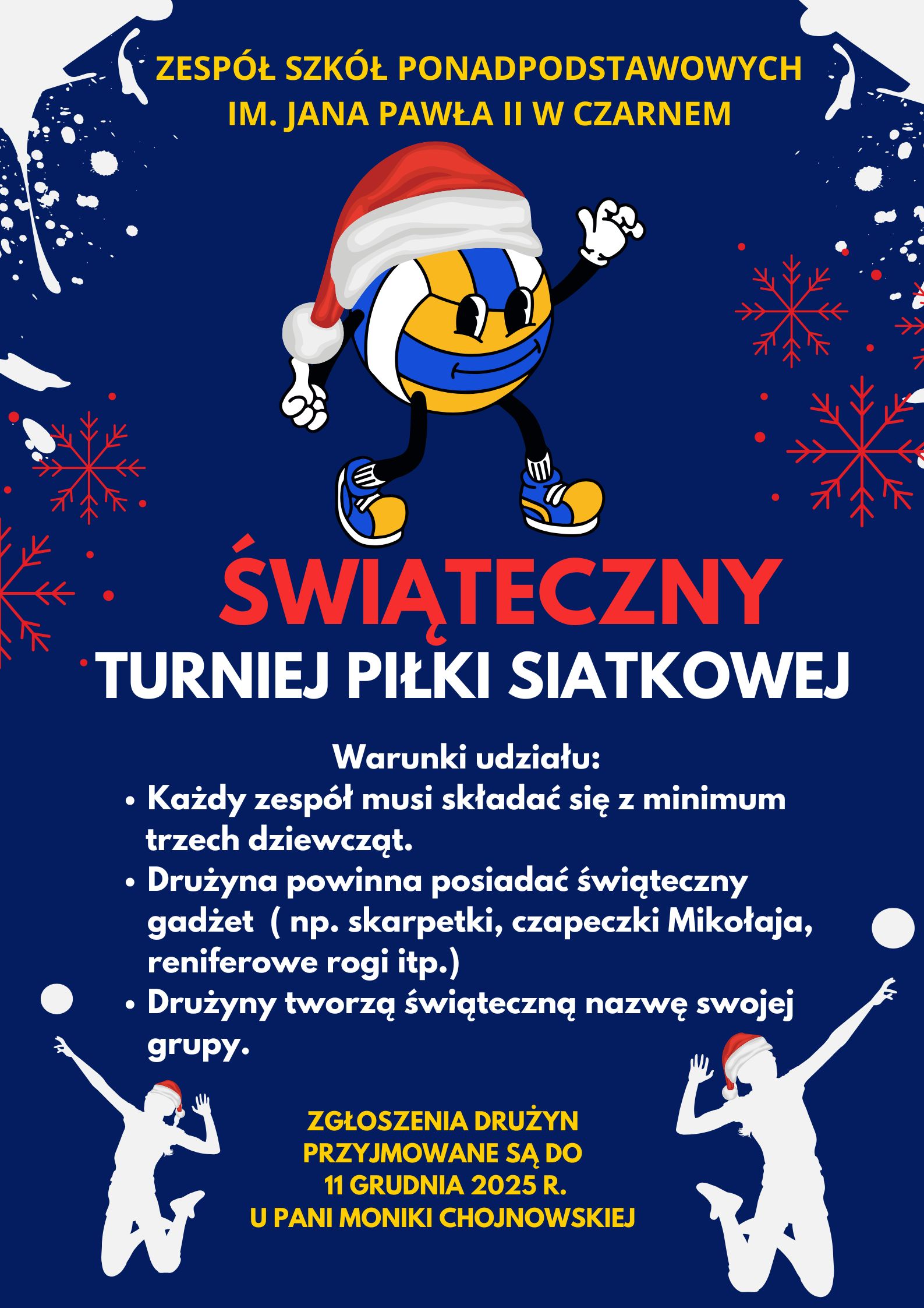 ŚWIĄTECZNY TURNIEJ PIŁKI SIATKOWEJ