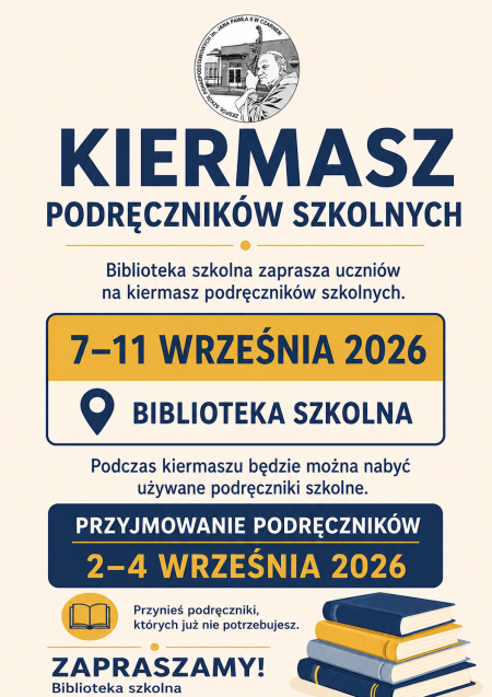 KIERMASZ PODRĘCZNIKÓW SZKOLNYCH